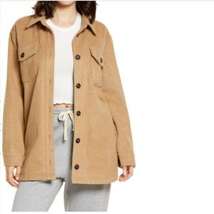 Like New Thread and Supply Shirt Jacket, Camel, Size Medium
